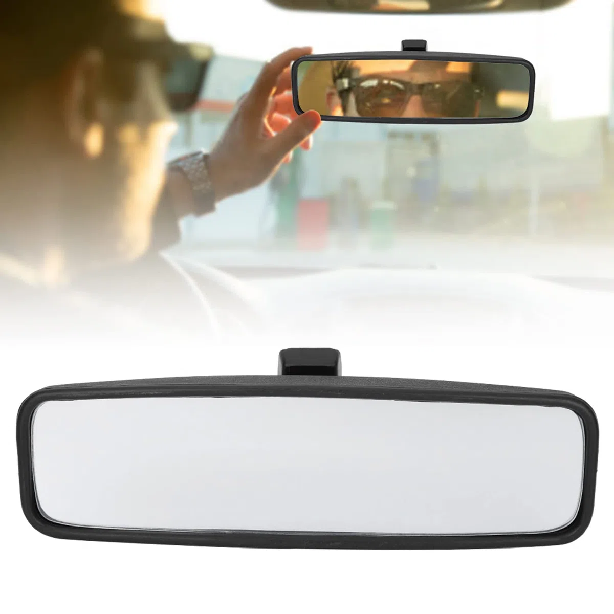 Espejo Retrovisor Interior Abs Carcasa 814842 Espejo Retrovisor de Visión Amplia Repuesto de Accesorios para SUV de Coche