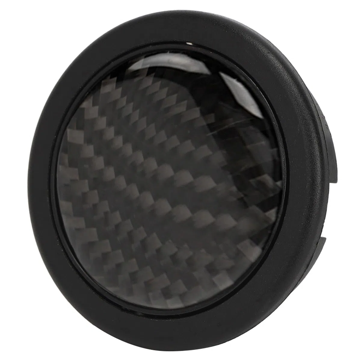 KIMISS Botón de bocina de fibra de carbono para volante Sparco, kit de 6 tornillos, accesorio de modificación para coches, diseño ligero y resistente