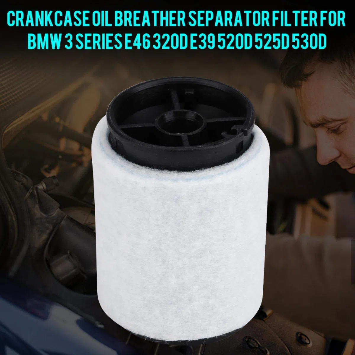 Yctze Válvula de filtro separador de respiradero de aceite del cárter Válvula de ventilación del cárter del motor Separador de aceite Filtro de combustible Separador de agua y aceite para 3 Series E