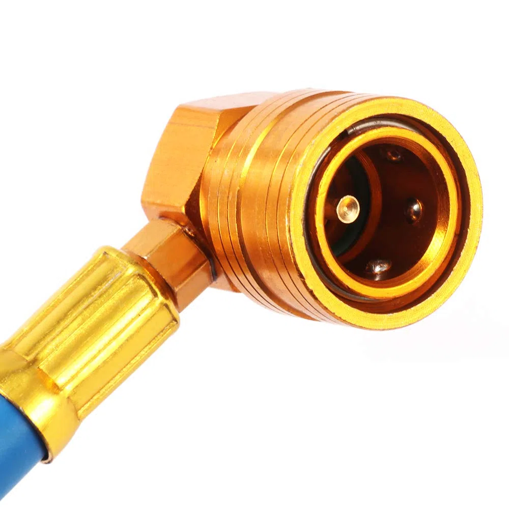 Aire Acondicionado Carga de Refrigerante Manguera de Medición Kit de Recarga Manguera de Recarga con Manómetro para Coche Aire Acondicionado de Ca R134a