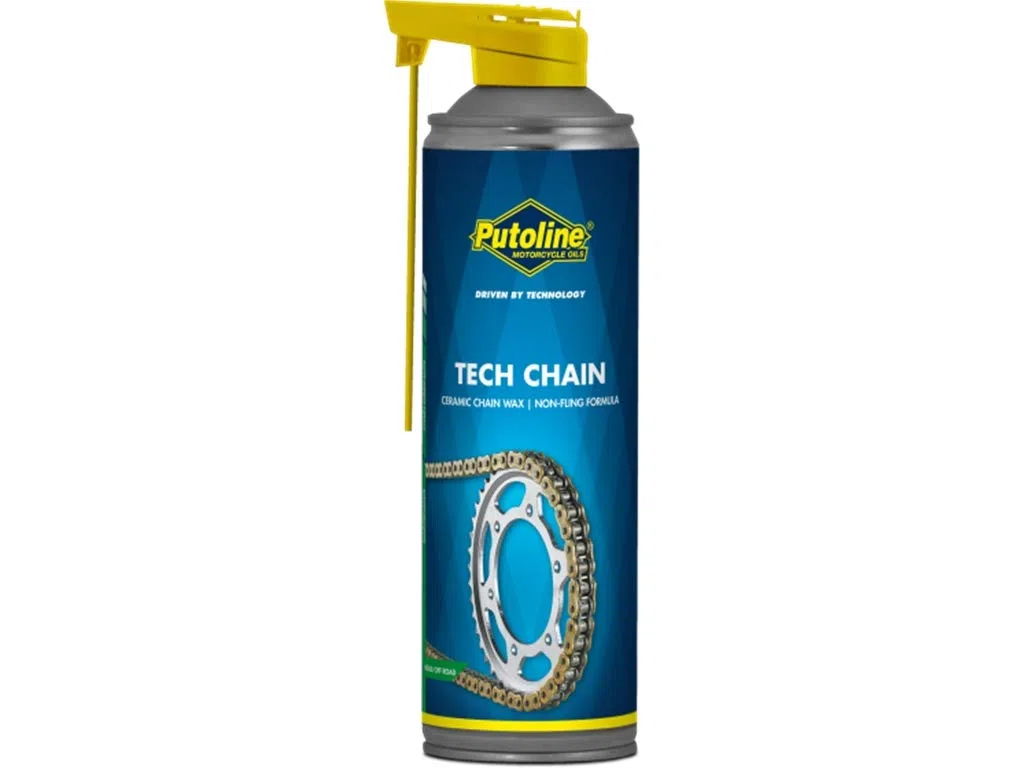 Putoline Tech Chain, Cadena Spray, con cera de cerámica, para o de cadenas de U. X Anillo; 500 ml spray