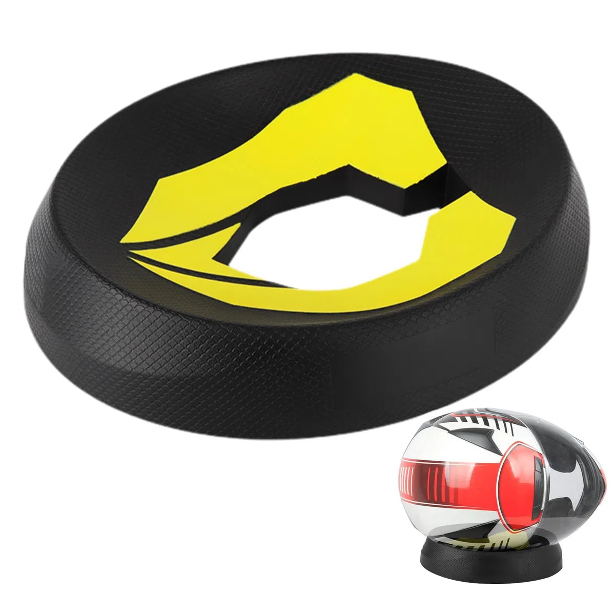Almohadilla de servicio para cascos de motocicleta, soporte multifuncional para cascos, almohadilla de soporte portátil para motocicleta, scooter, cascos de motos de nieve, base antideslizante para