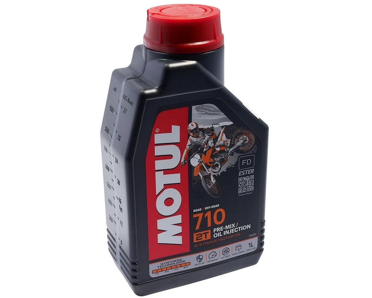 Motul 710 2T - Aceite 100% sintético para mezcla para motores de 2 tiempos