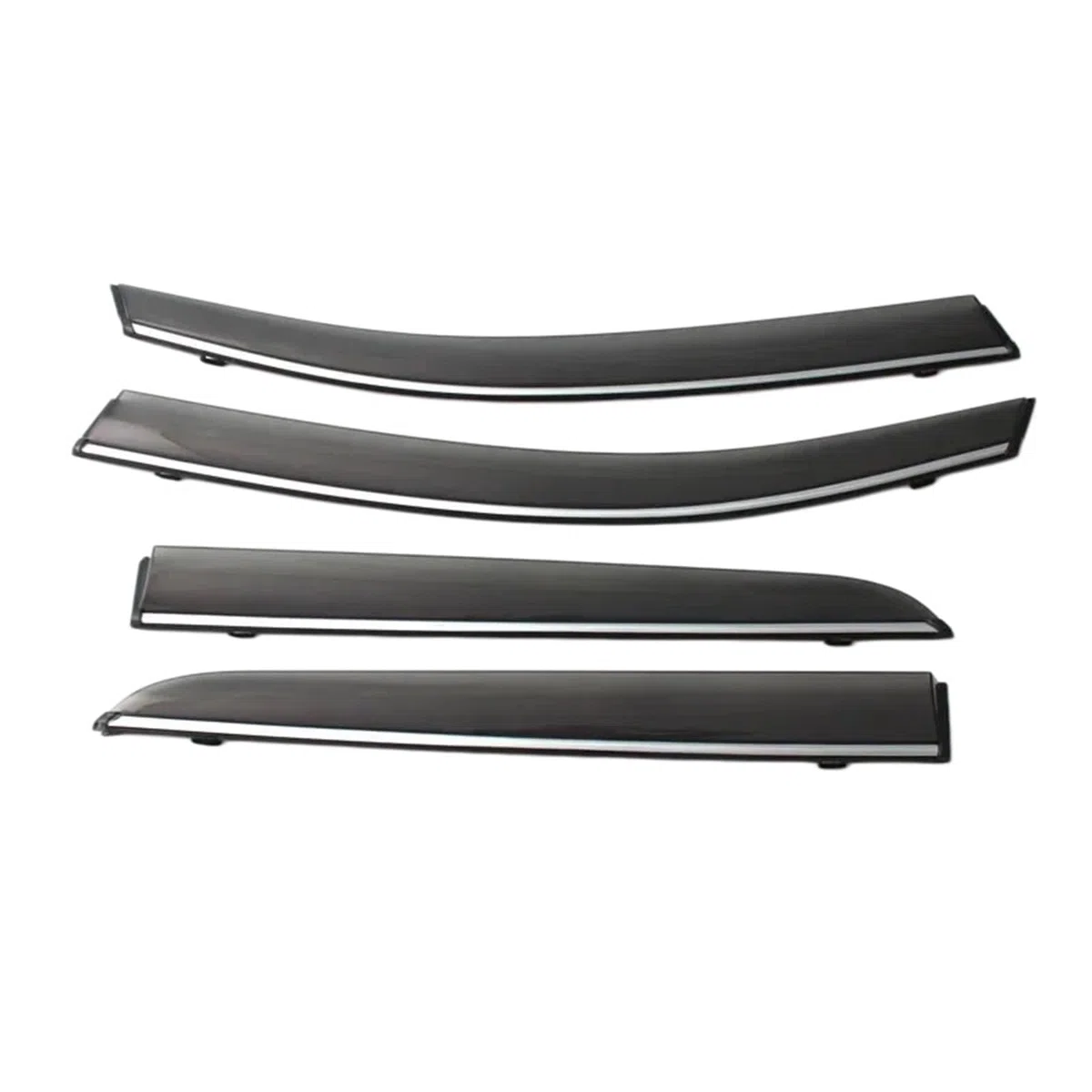 Deflector viento ventanilla Visera De Ventana Lateral Para Galaxy L7 2023 2024 2025, Protector Contra La Lluvia Para Puerta, Protección El Clima, Toldo Deflector Viento, Refugio(Chrome strip-carbon)
