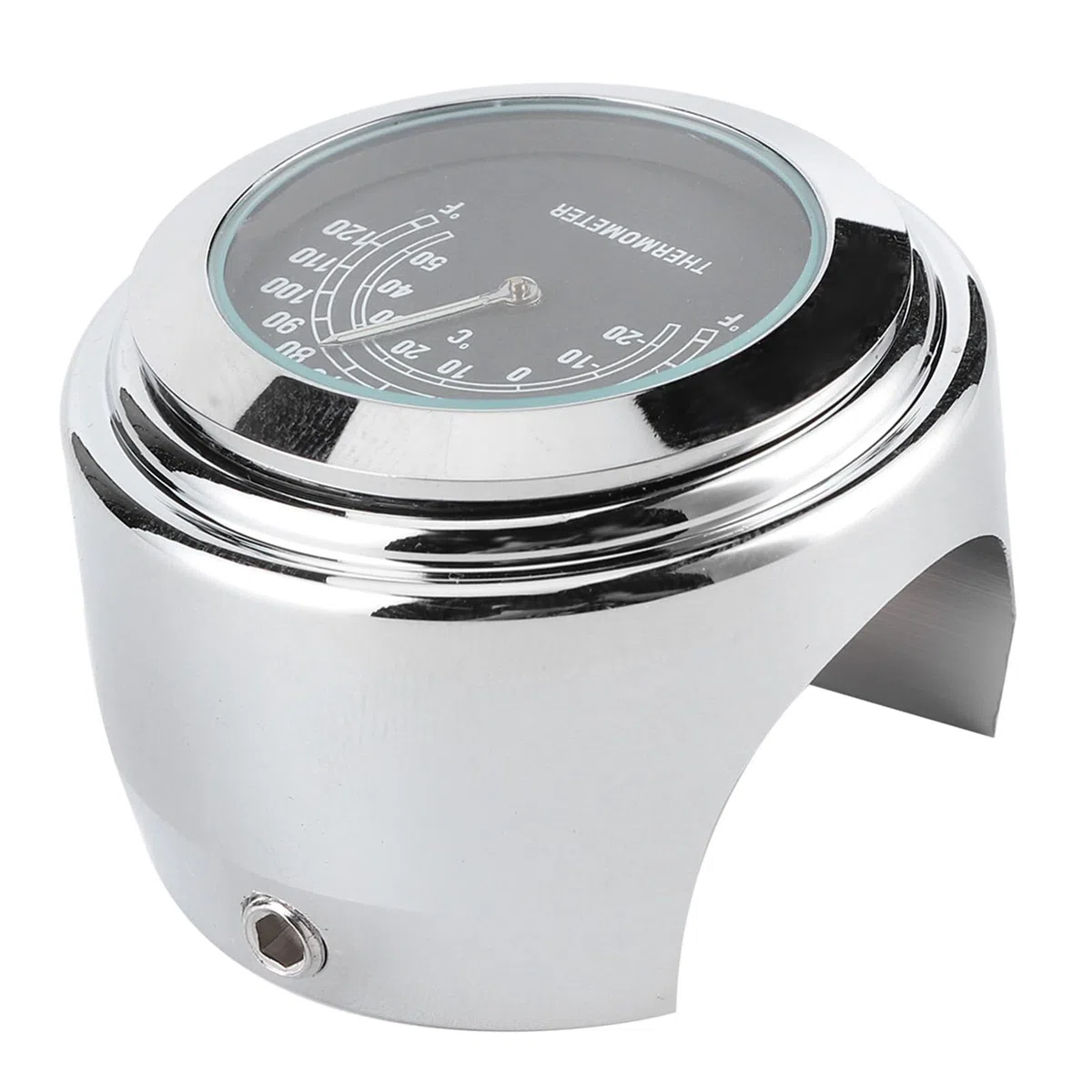 Ejoyous Termómetro del Manillar del Manillar de Motocicleta Medidor de Temperatura de Bicicleta de Bicicleta-Weightprote -20 ℃ -50 ℃ Dial Transparente Impermeable a Prueba de Agua con Aleación de