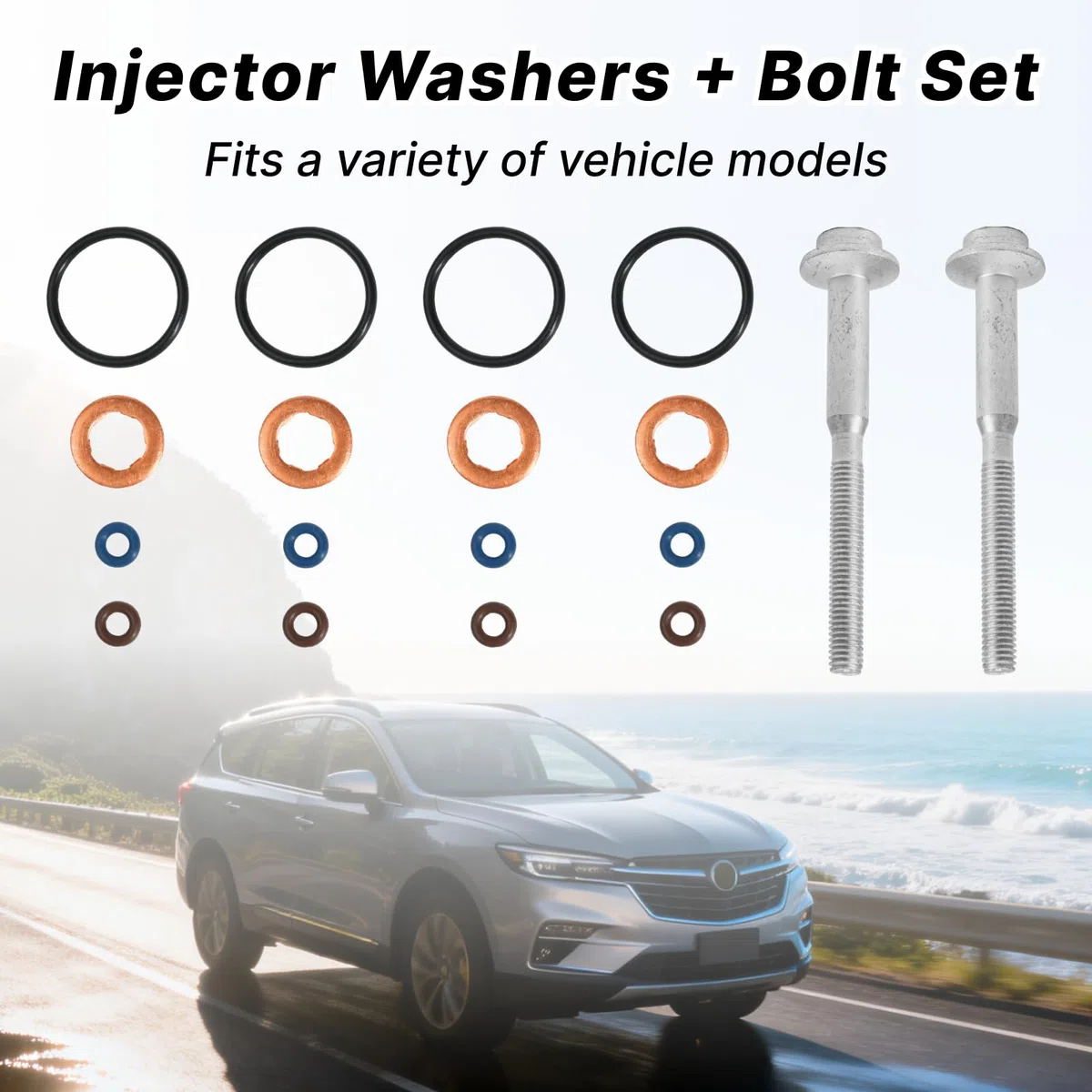 Juntas de inyector 1.6TDI y tornillos inyector para A1 8X A3 8P Golf Polo Touran Fabia Roomster Octavia Polo Vento Caddy Jetta 03L130277B A2C59513554 883.670 WHT003187 sello inyector