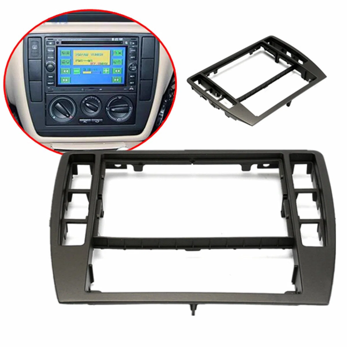 GOZAR Panel De Radio De La Consola De Frame Center para 2001-2005 VW Passat B5