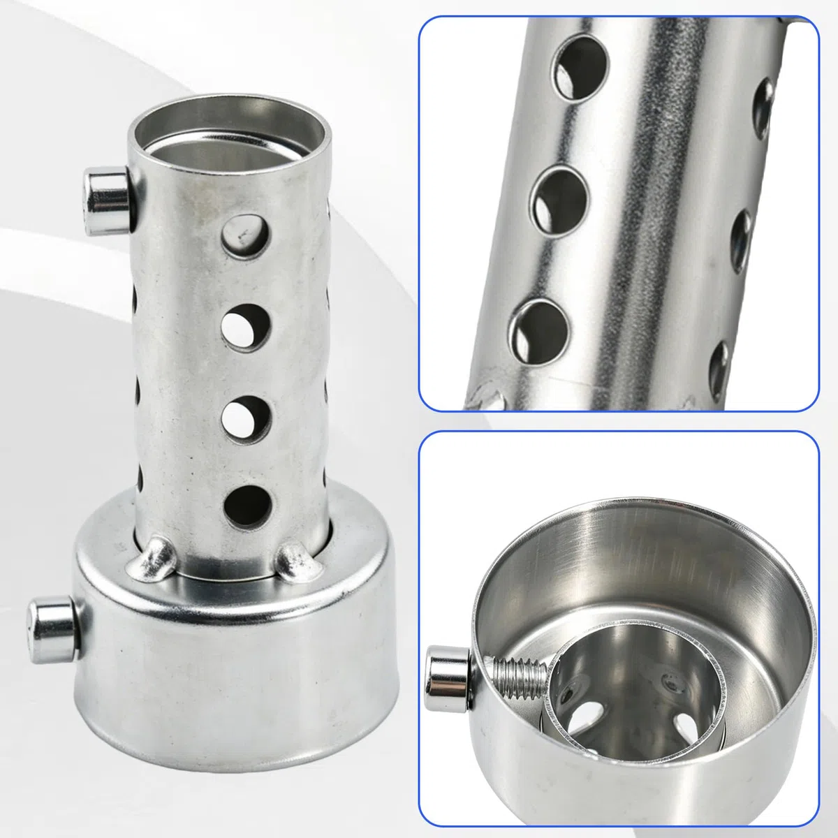 Silenciador de escape de la motocicleta, KACEPAR DB Killer Silenciador Baffle, Universal Silenciador de tubo de escape, puede silenciador de ruido silenciador extraíble, 42mm/1.7in