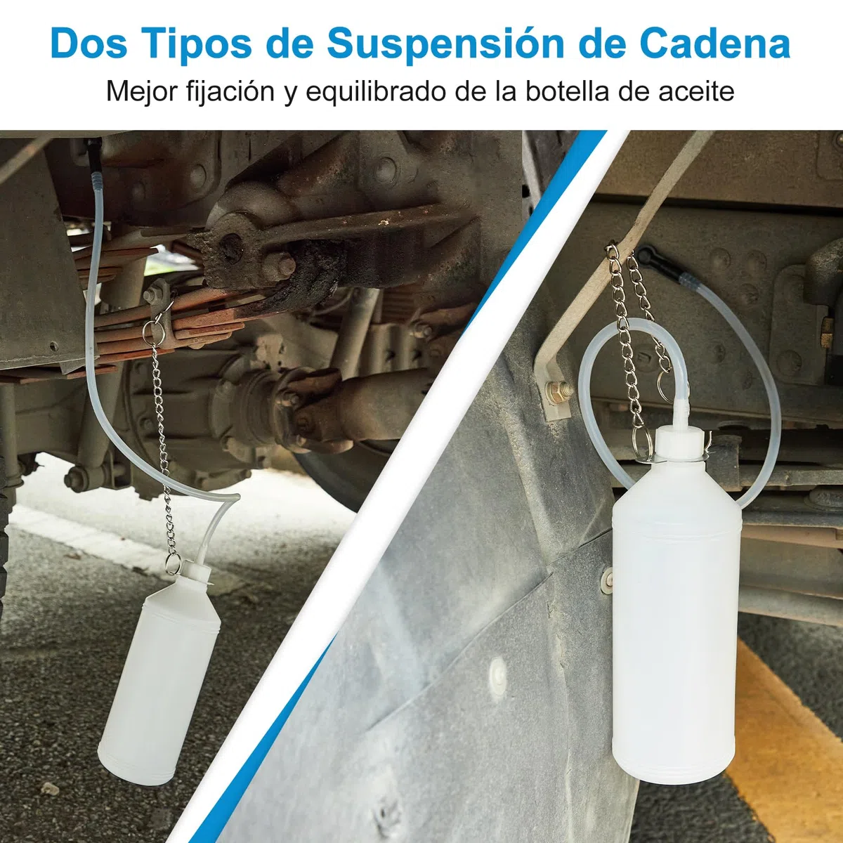Purgador Frenos Coche, Deposito Liquido de Frenos 1L con Manguera de 60 cm y Adaptador de Goma, Psangrador de Frenos Moto, Apto para la Mayoría de los Sistemas de Purga de Frenos