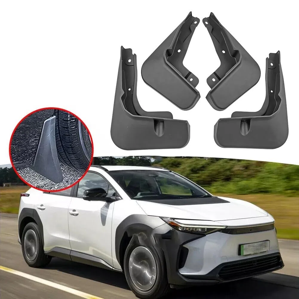 Guardabarros Delantero y Trasero Compatible con Toyota BZ4X 2022 2023 para Uso en Todas Las Estaciones